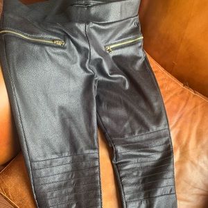 Soft faux leather pants